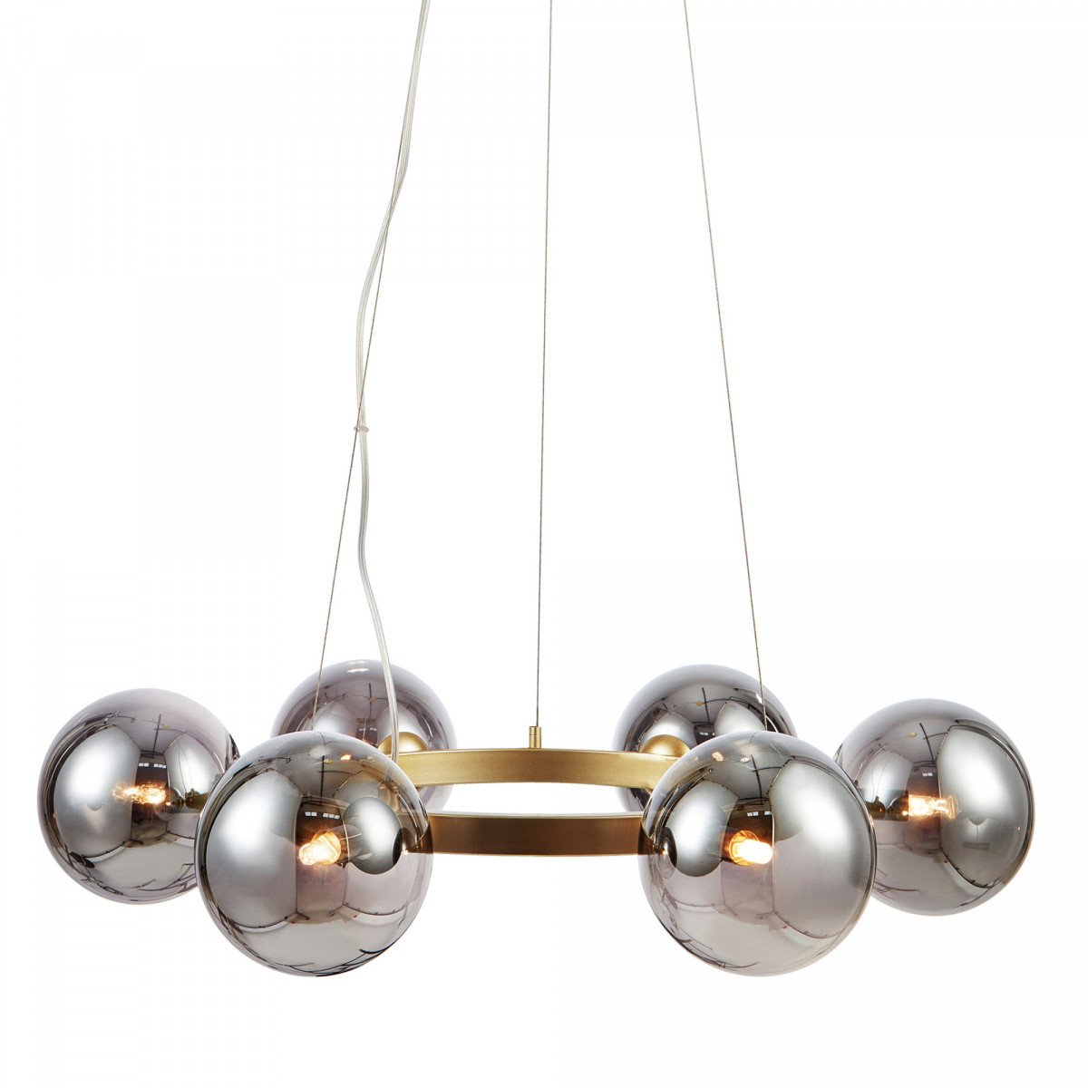 Suspension Circle dorée ronde design moderne intérieur