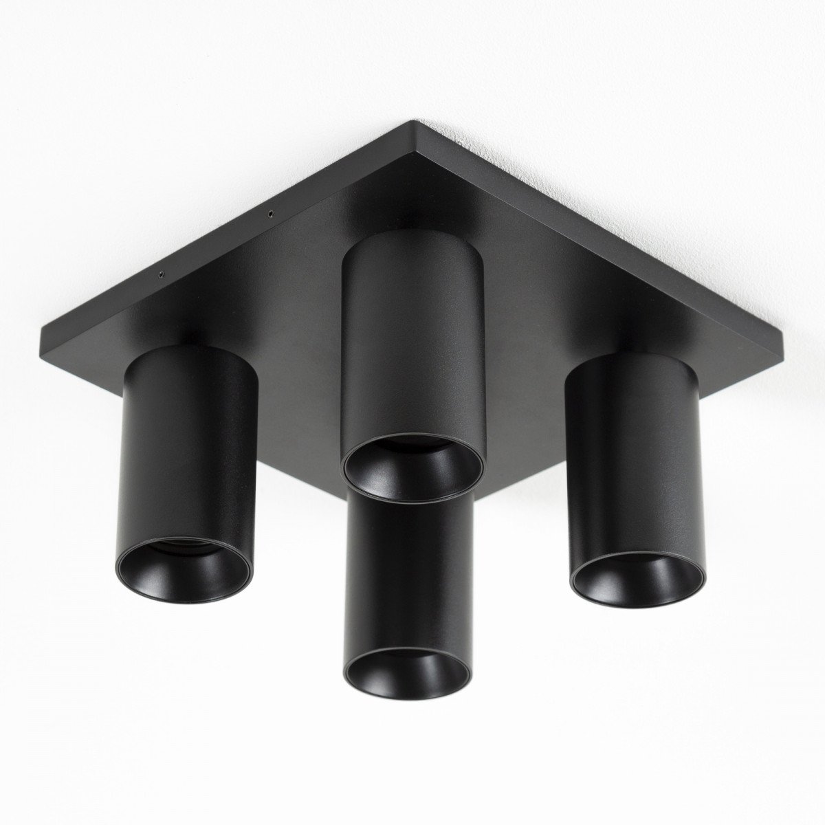 Plafonnier Mila 4 noir 4 spots en saillie orientables | Nostalux.fr
