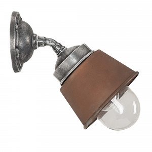 Applique murale inclinée d'extérieur Kostas 45 cuivre & aluminium de la marque KS Lighting  Applique murale inclinée d'extérieur Kostas 45 cuivre & aluminium de la marque KS Lighting