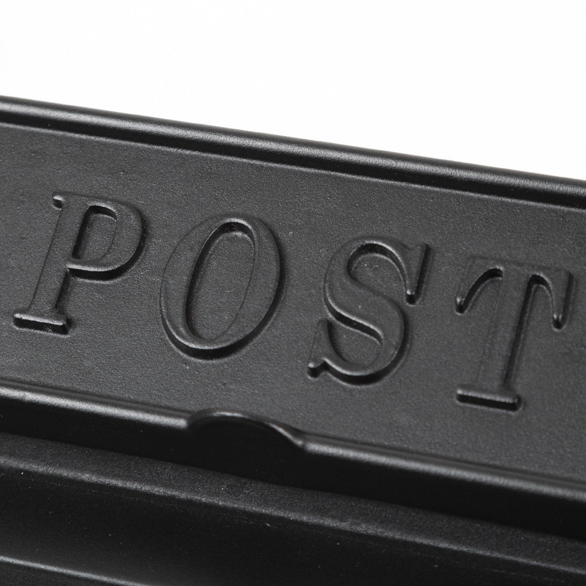 Boîte aux lettres B6 noir mat, non normalisée aluminium avec porte et serrure