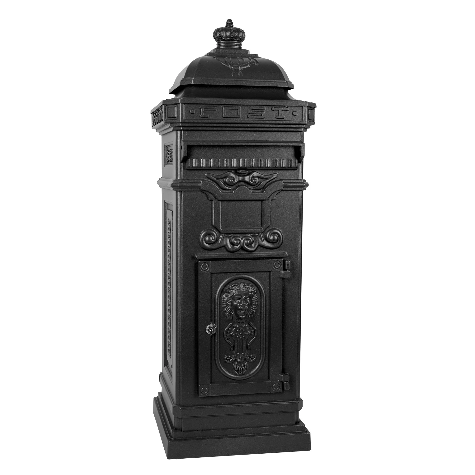 Boîte Aux Lettres Sur Pied: Option Sophistiquée | Noire
