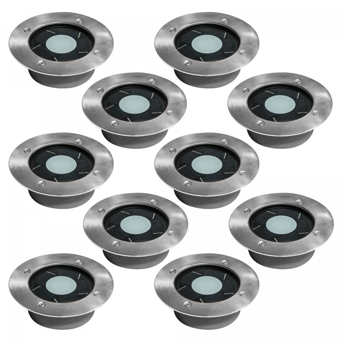 lot de 10 spots Puck Solar (6x7411) | Nostalux.fr