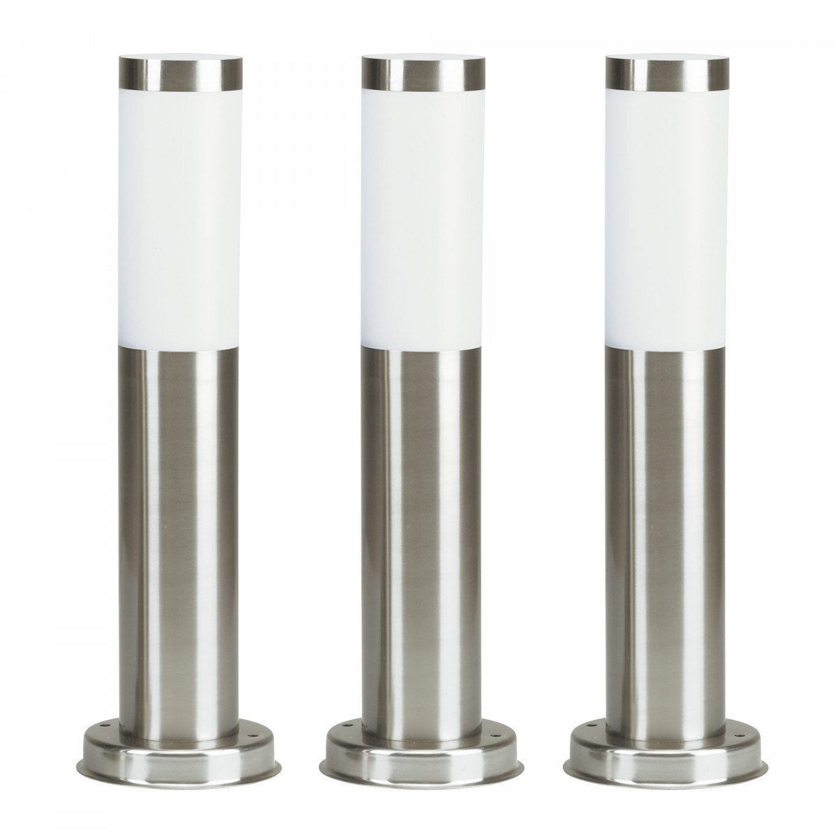 Set de 3 lampes de jardin Lech 3 en acier inoxydable de KS Lighting