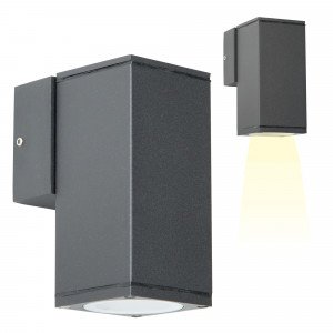 Applique extérieur Kevin de la marque KS Lighting. Moderne, unique et stylé pour éclairer une façade, avec un culot GU10,   Applique extérieur Kevin de la marque KS Lighting. Moderne, unique et stylé pour éclairer une façade, avec un culot GU10,