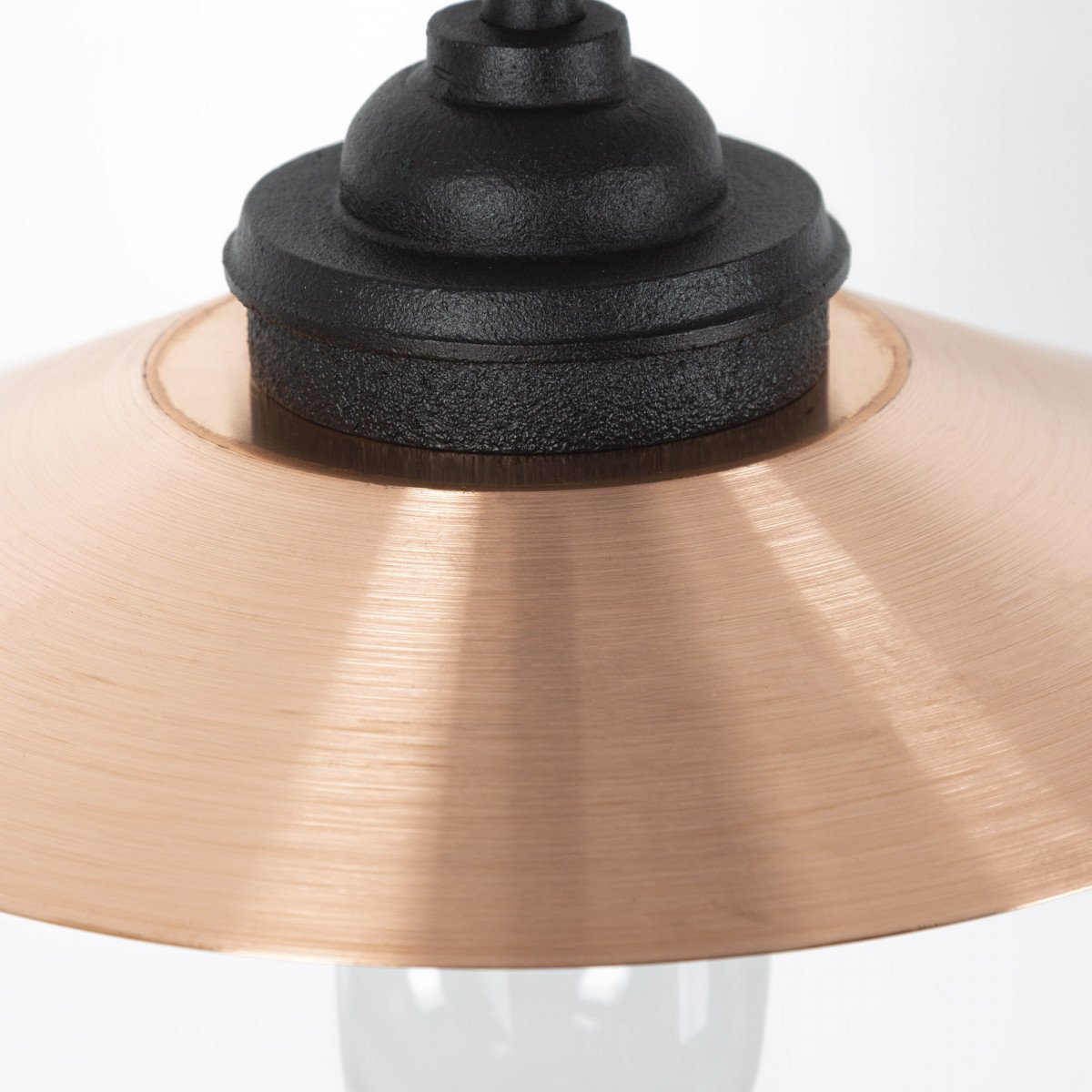 Col de cygne robuste en fonte pour l'extérieur noir & cuivre (7586) de Nostalux