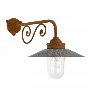 Col de cygne d'extérieur Ardennes (7588) fonte couleurs rouille de KS Lighting