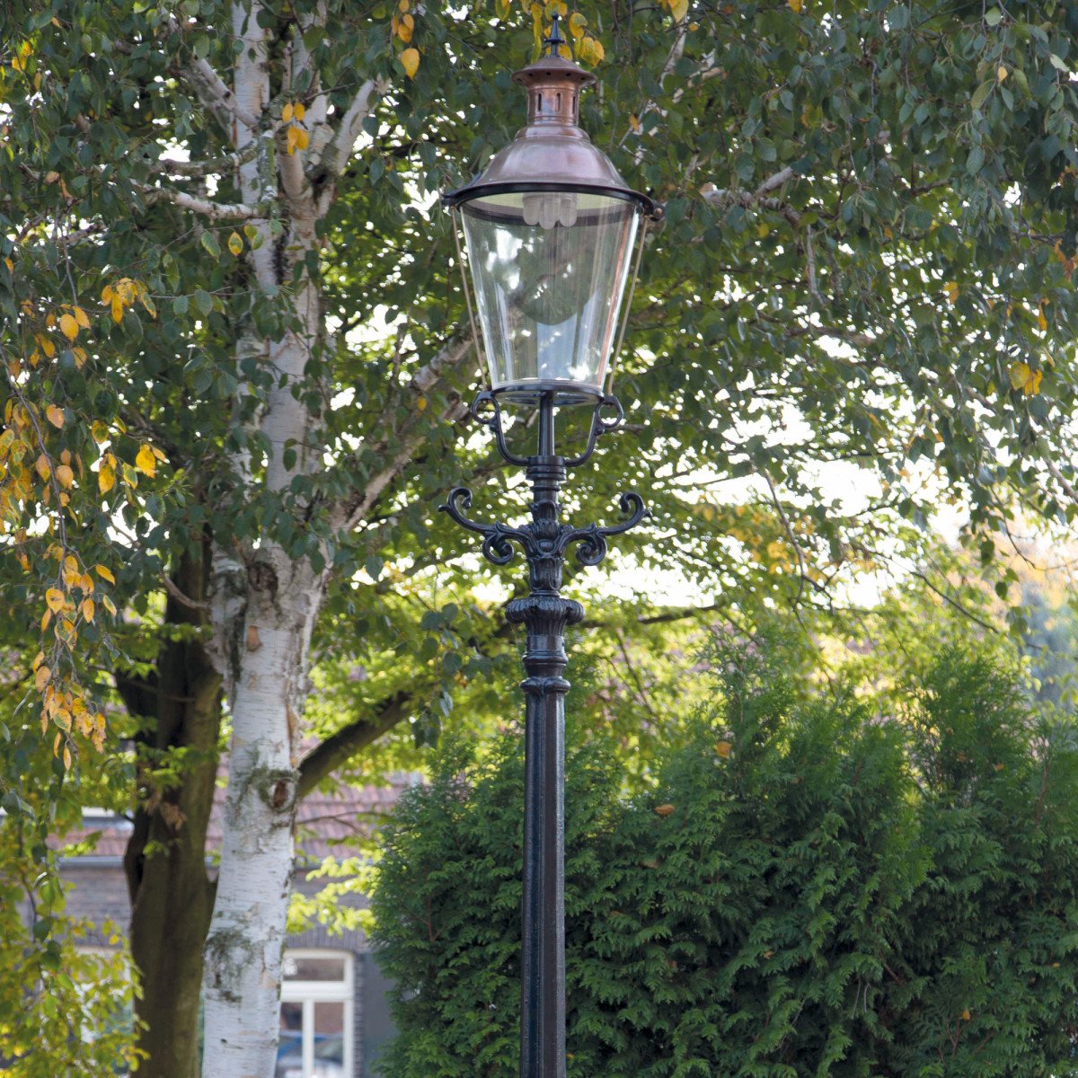 Lampadaire de jardin (0601) Den Haag (La Haye) classique en fonte | Nostalux.fr