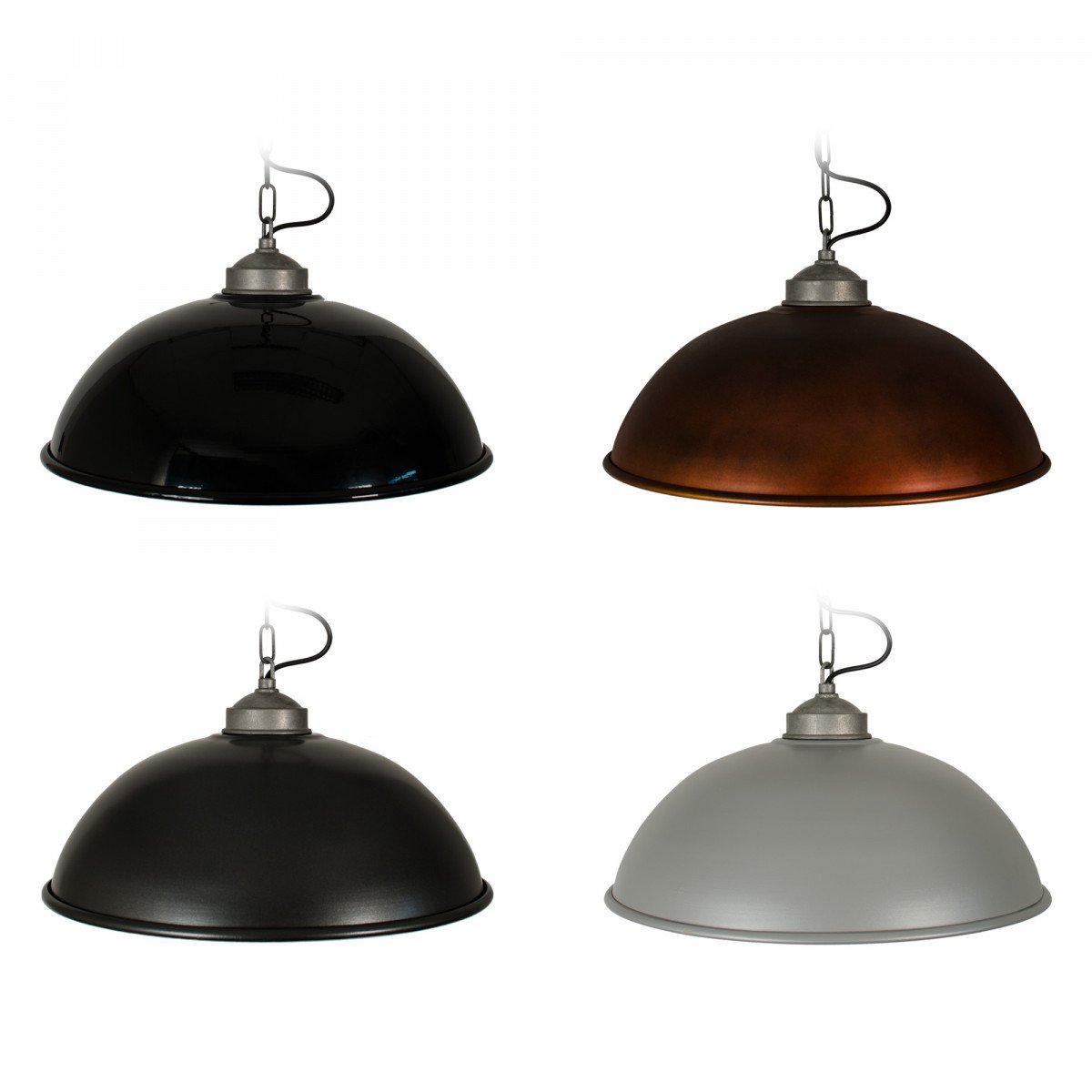 Lampe suspendue Industrial XL look cuivre (6503k8) de KS Lighting | Nostalux.fr
