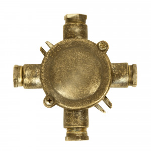 Boîte de jonction années 30 en X (3828) | Nostalux.fr