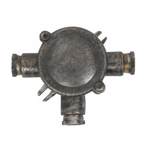 Boîte de jonction T style années 1930 en étain | Nostalux.fr Boîte de jonction T style années 1930 en étain | Nostalux.fr