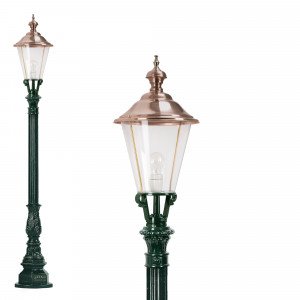 Lampadaire de jardin Winterberg avec lanterne ronde Lampadaire de jardin Winterberg avec lanterne ronde