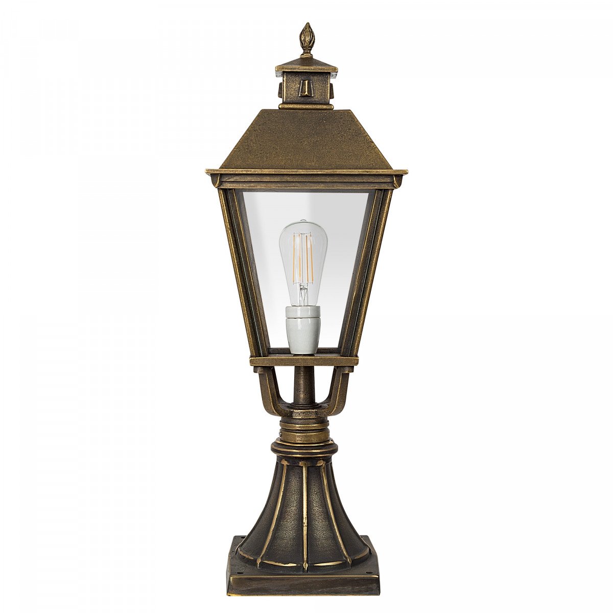 Lampe de jardin sur pied Rijswijk M en bronze