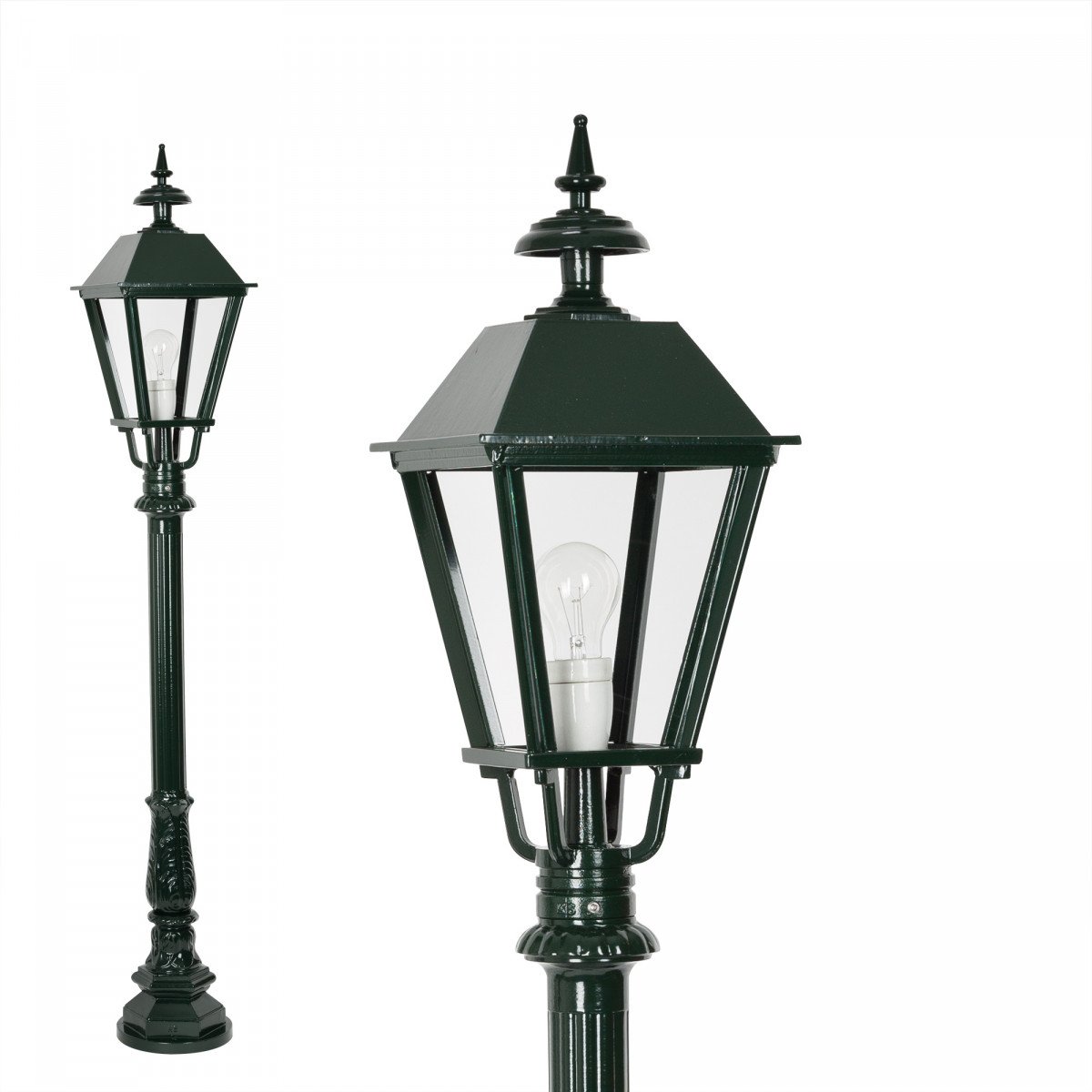 Lampadaire de jardin Wells (5054) avec lanterne carrée de KS Lighting