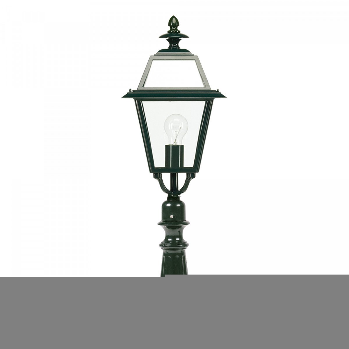Lampe de jardin sur pied Doenrade (7226) de KS Lighting avec lanterne carrée