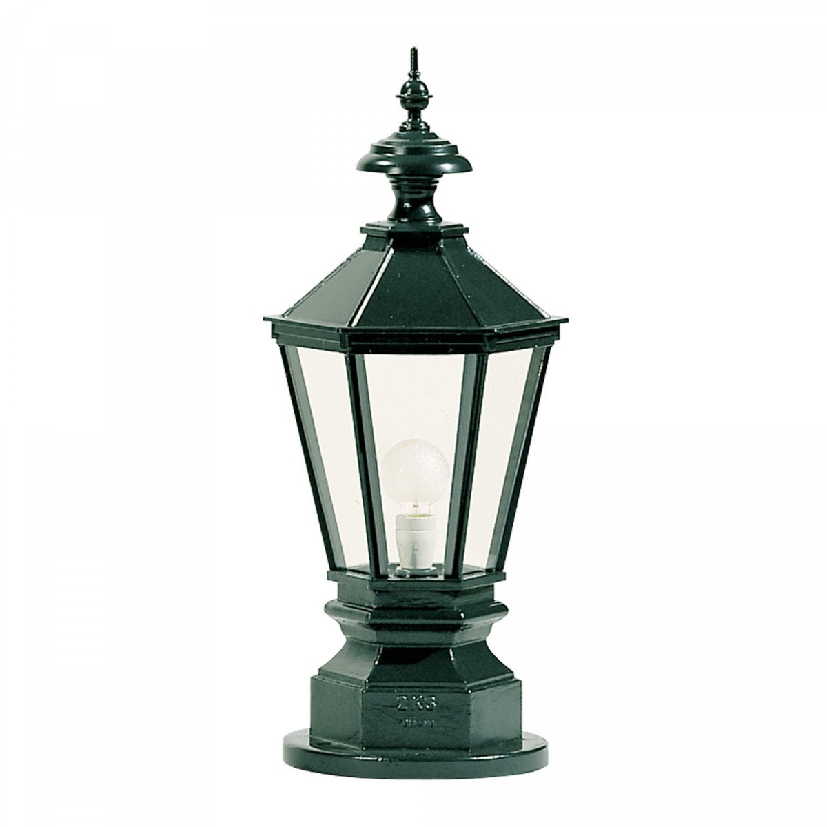 Lampe de jardin sur socle York M (K7B) (1825) lanterne hexagonale de KS Lighting