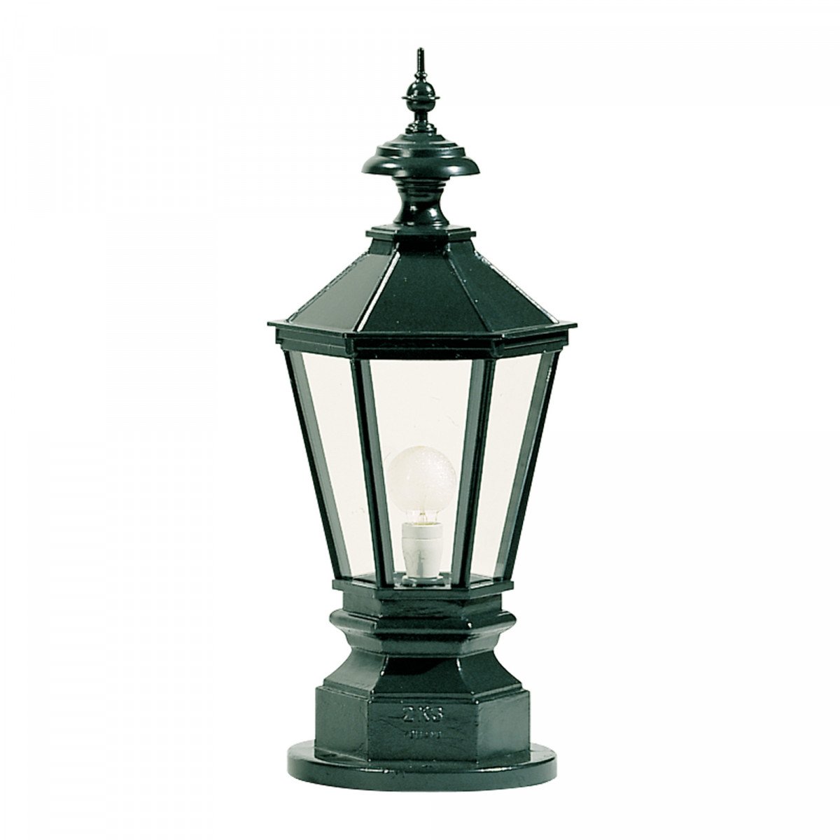 Lampe de jardin sur socle York L (K7A) (1806) avec lanterne hexagonale de KS Lighting