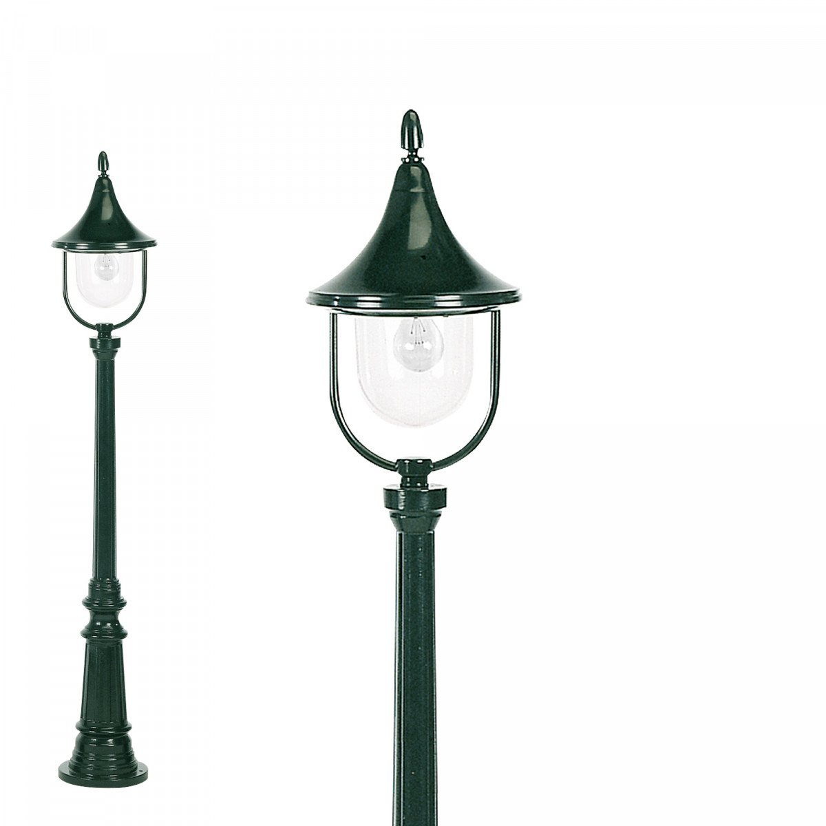 Lampadaire de jardin Ravenna de KS Lighting avec lanterne ronde