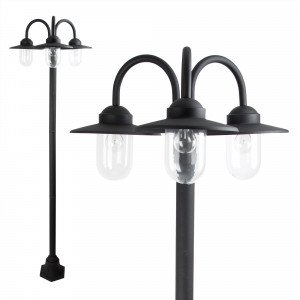 Lampadaire (7399) noir Dolce Retro 3 lumières -7399 en aluminium  Lampadaire (7399) noir Dolce Retro 3 lumières -7399 en aluminium
