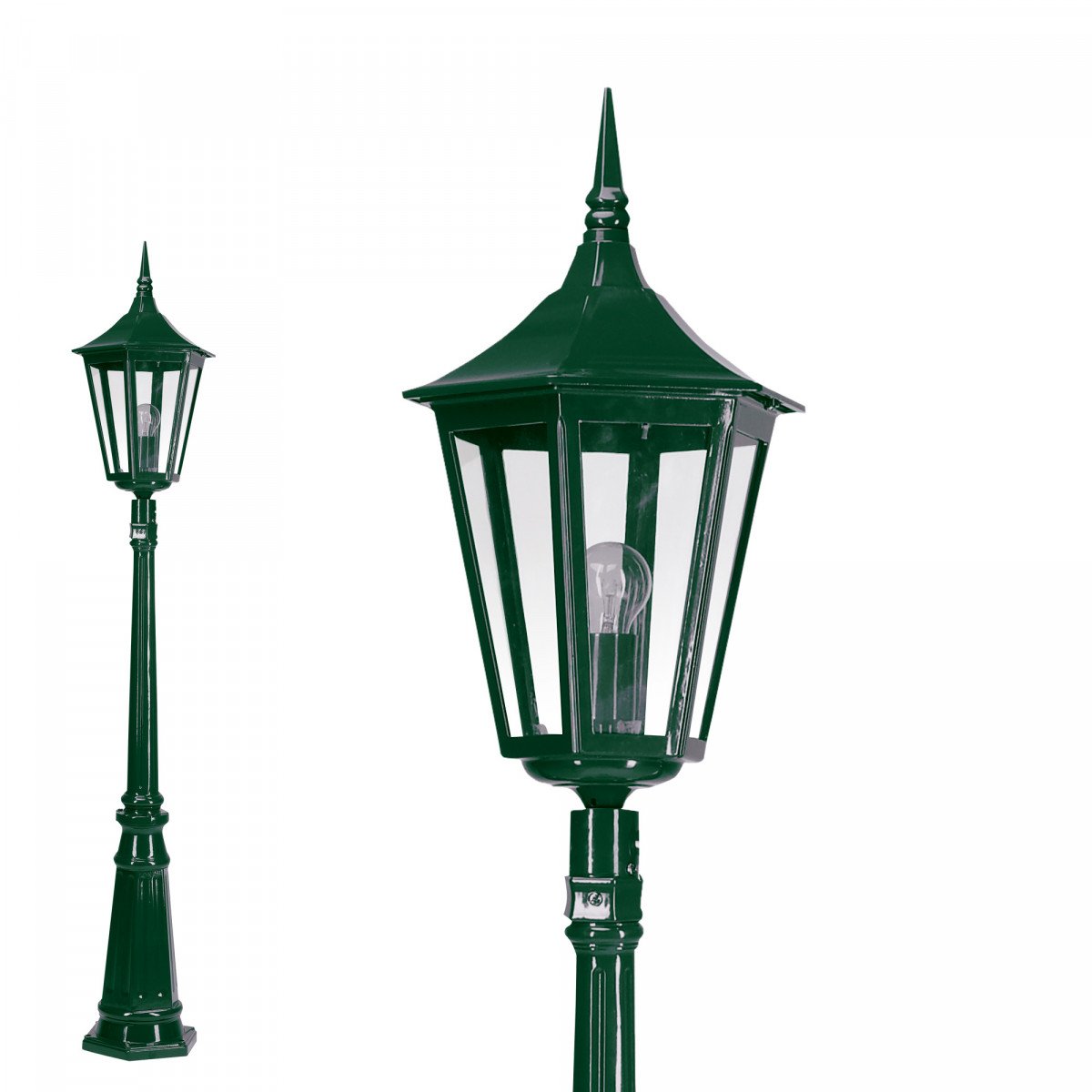 Lampe de terrasse Zeist (7552) avec lanterne hexagonale de KS Lighting