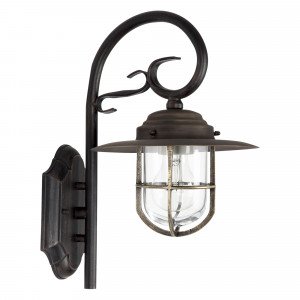 Applique murale pendante Elzas avec grille en laiton (1186R) | Nostalux.fr