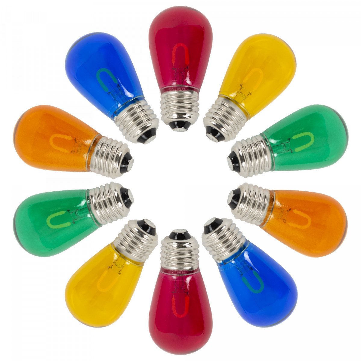 Guirlande lumineuse couleurs Patio 30 m (3x6868) LED inclus 36 ampoules-boules de couleurs | Nostalux.fr