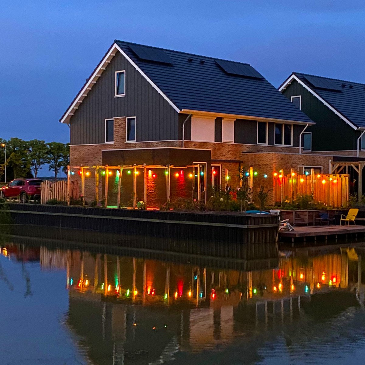 Guirlande lumineuse Patio 40 m couleurs avec LED 48 ampoules | Nostalux.fr