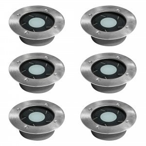 Lot de 6 spots Puck Solar (6x7411)