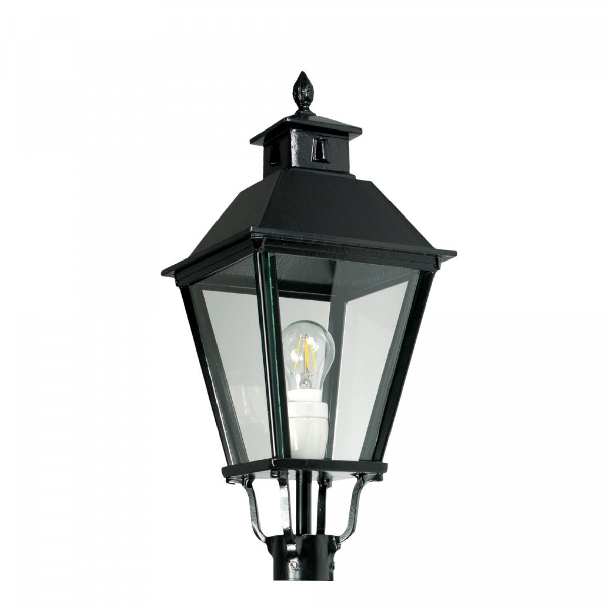 Lanterne carrée K9C en aluminium (1485) de KS Lighting - Abat-jour, poteaux et supports.