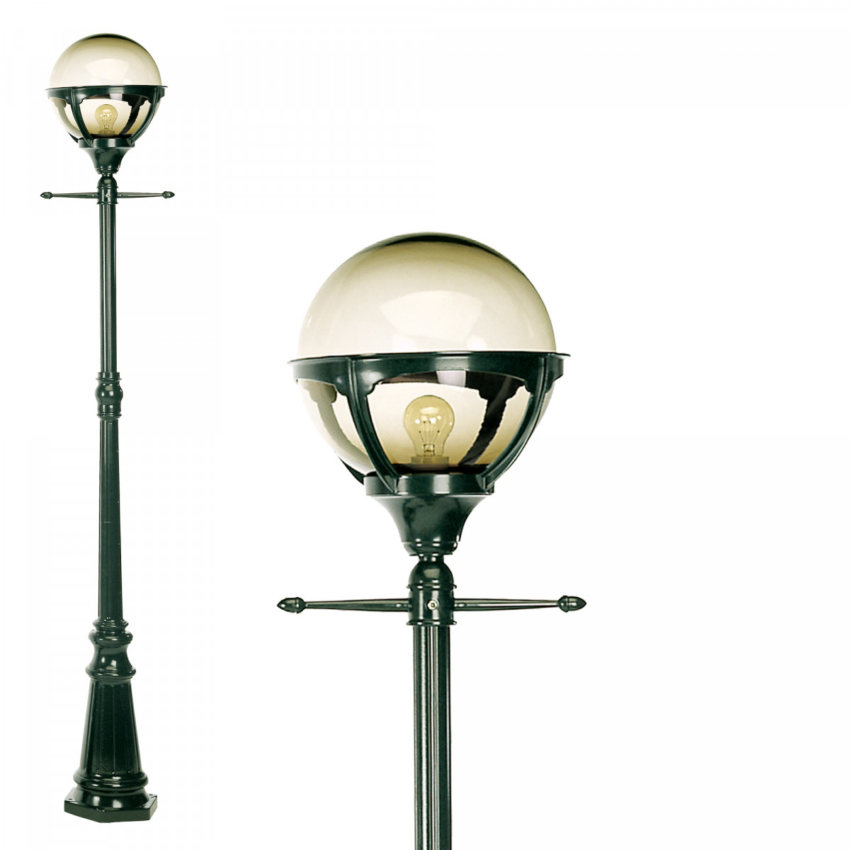 lampadaire de jardin Sumatra (5017) avec globe Ø 30 cm