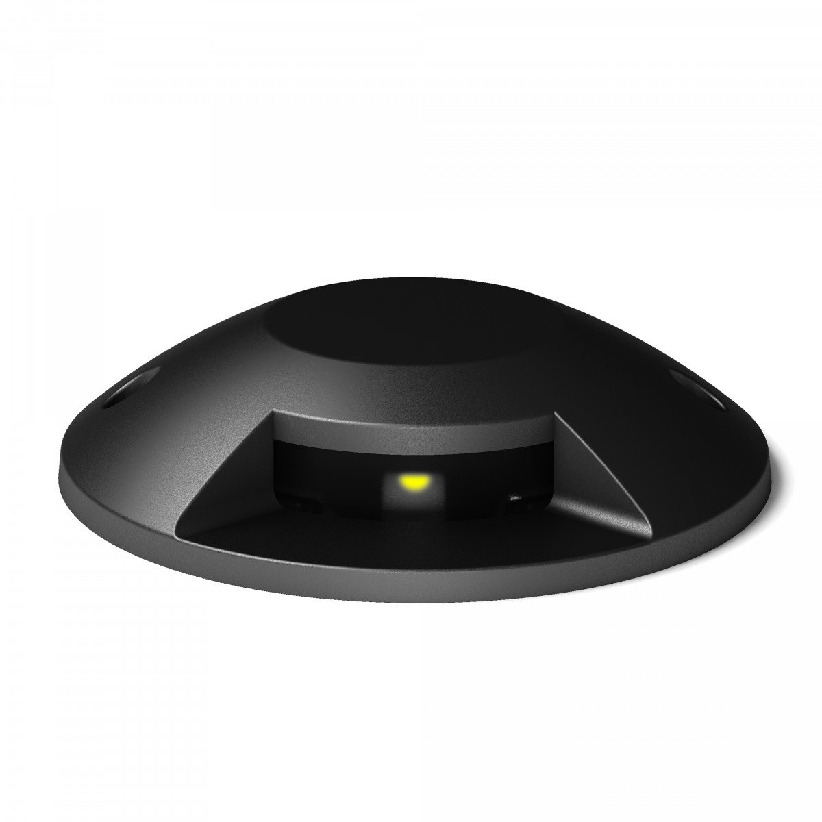 Spot au sol monté en surface incluant la technologie LED, le spot de pont Evo 1 lumière un spot de sol noir avec lumière rasante 400 lumen sur 1 côté, couleur de lumière 3000 Kelvin