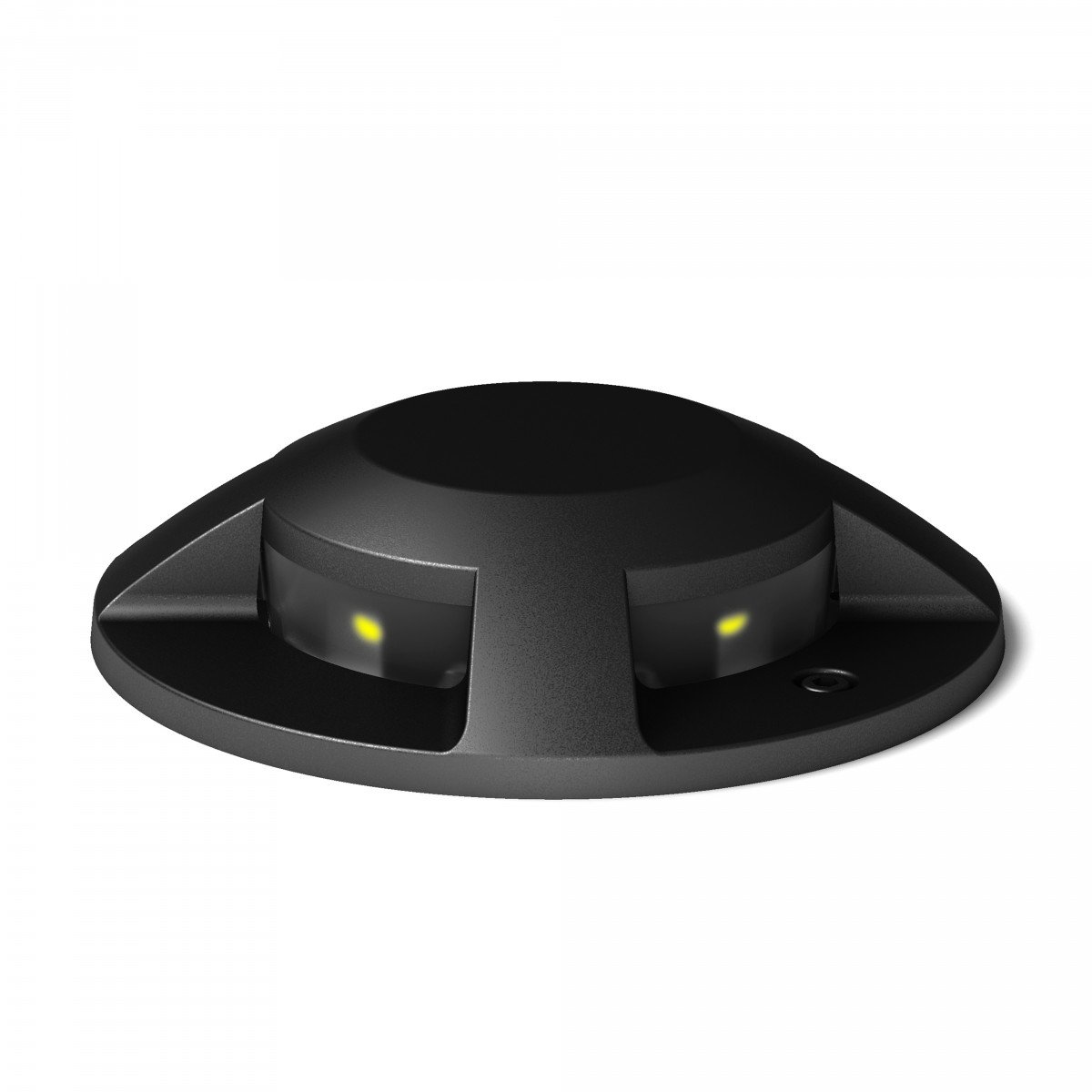 Spot au sol/balise encastrable noir Evo Deckspot 4 lumières de KS Lighting