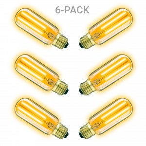 Pack de 6 ampoules LED tube Classic Gold 2 W (6x3855) de KS Lighting | Nostalux.fr