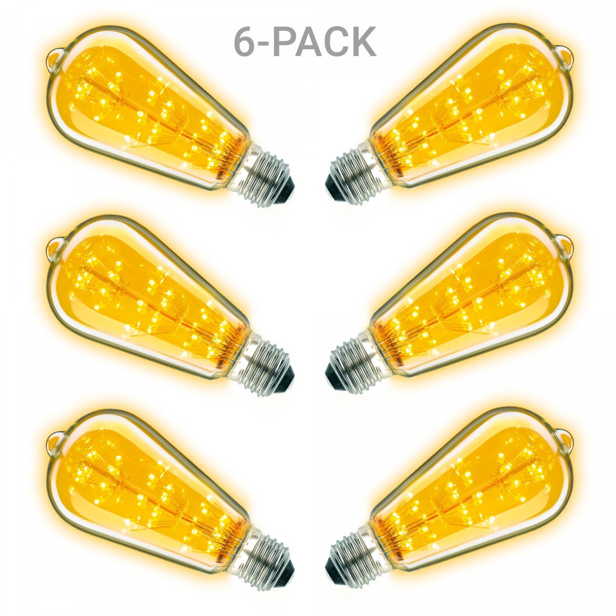 Pack de 6 ampoules Rustic LED (6x5882) - éclairage d'extérieur| Nostalux.fr