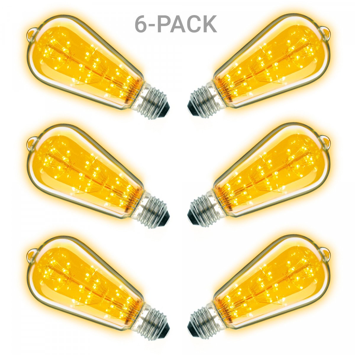 Pack de 6 ampoules Rustic LED (6x5882) - éclairage d'extérieur| Nostalux.fr