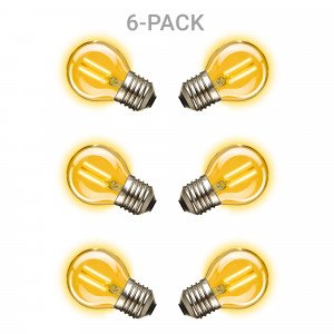 Set de 6 mini ampoules Gold LED 4W E27 (6x5887) | Nostalux.fr