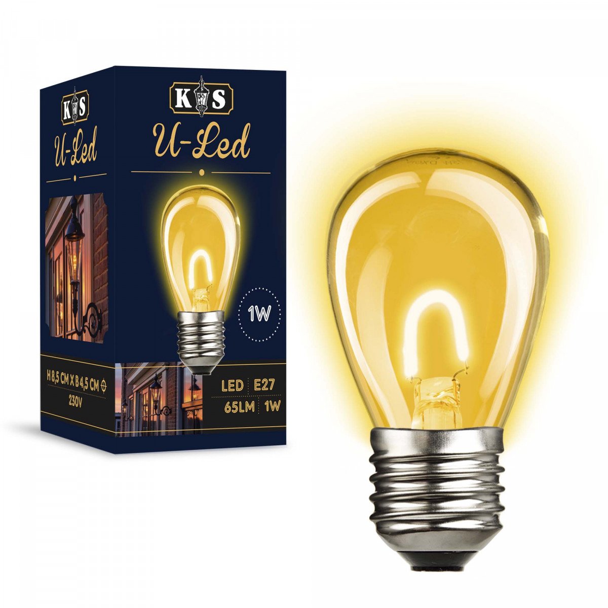 Éclairage festif LED (10 x 6863) en verre clair 10 x 1 Watt | Nostalux.fr