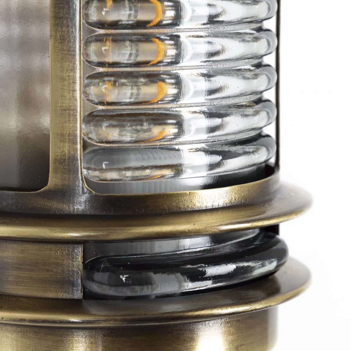 Lampe de pont de bateau en cuivre et laiton Pendentif nautique En vente