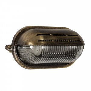 Applique murale Gulf lampe de bateau en laiton couleur bronze foncé