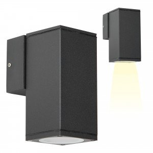 Applique extérieur Kevin Noir, un downlighter particulièrement esthétique avec une finition noire stylée, un produit de qualité de la marque KS Lighting.  Applique extérieur Kevin Noir, un downlighter particulièrement esthétique avec une finition noire stylée, un produit de qualité de la marque KS Lighting.