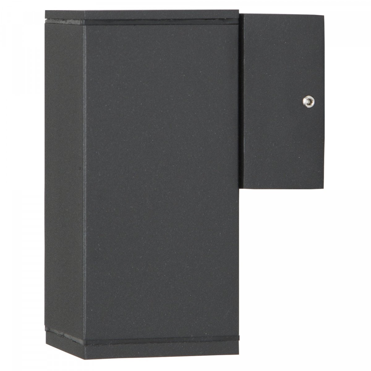 Spot mural noir Kevin (7456) Down en aluminium GU10 avec capteur LED nuit et jour 