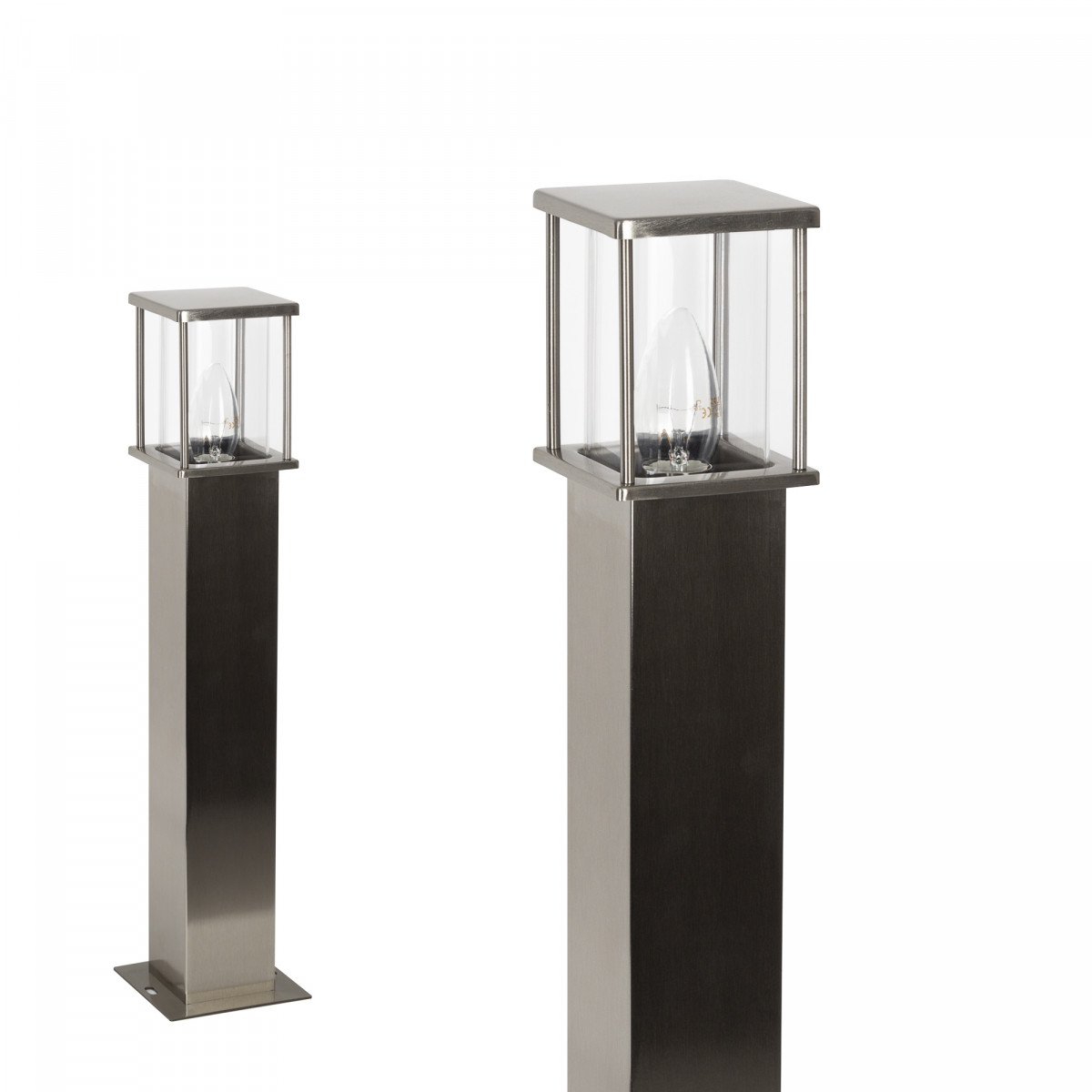 Lot de 3 potelets extérieur Astro 2 en acier inoxydable
