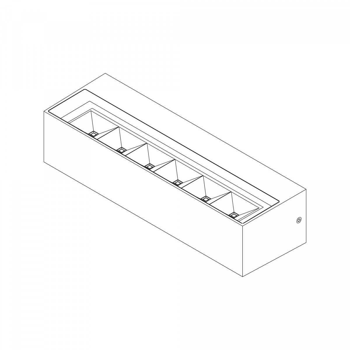 Applique de façade Score Medium LED Up- Downlight noir - éclairage d'extérieur pour la façade