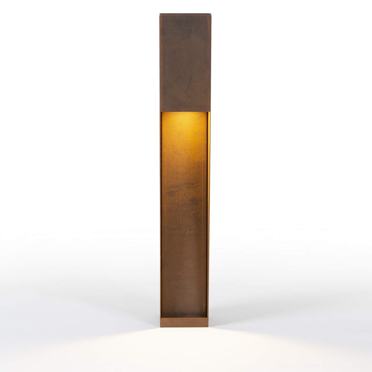 Buitenlamp Levi terras modern vormgegeven buitenverlichting in de kleur corten