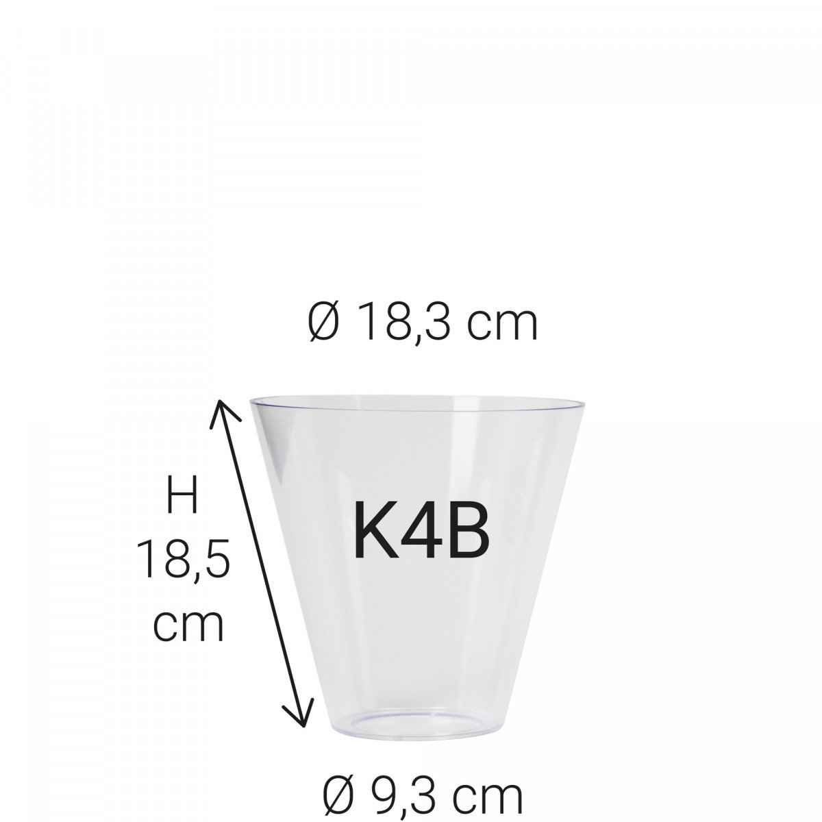 Gobelet en verre véritable K4B