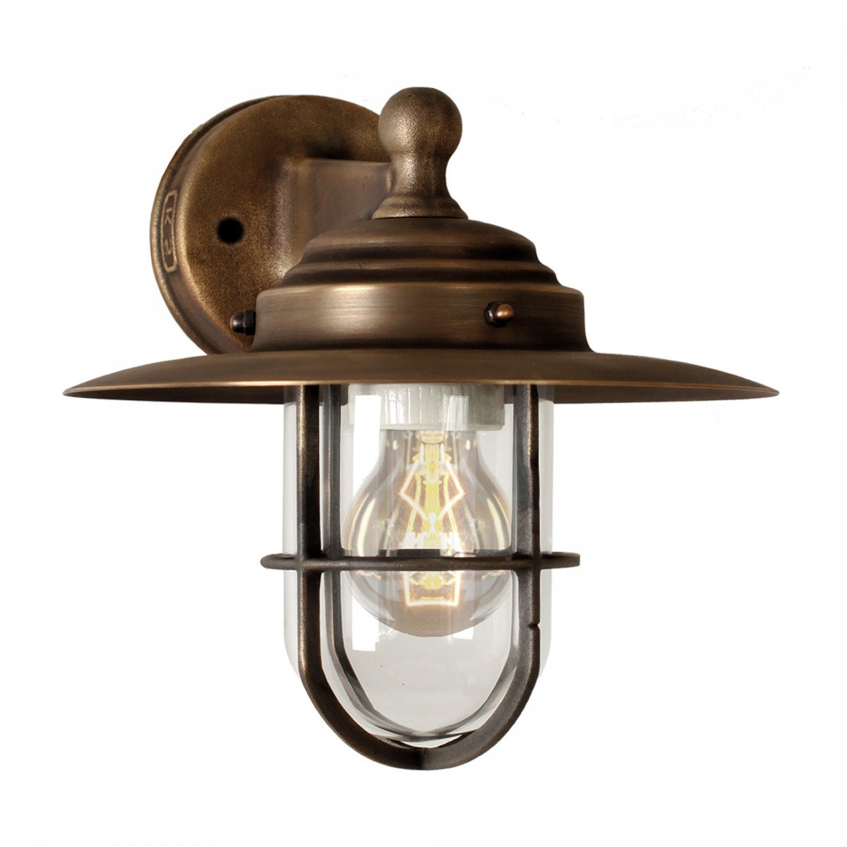 Applique extérieur robuste Labenne bronze et cuivre avec Smart WIFI LED | Nostalux.fr