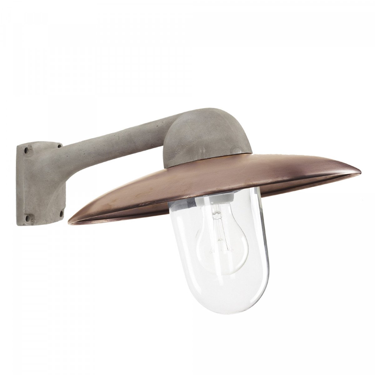 Éclairage d'extérieur modèle Fabrique (1196) alu brut/cuivre de KS Lighting Éclairage d'extérieur modèle Fabrique (1196) alu brut/cuivre de KS Lighting