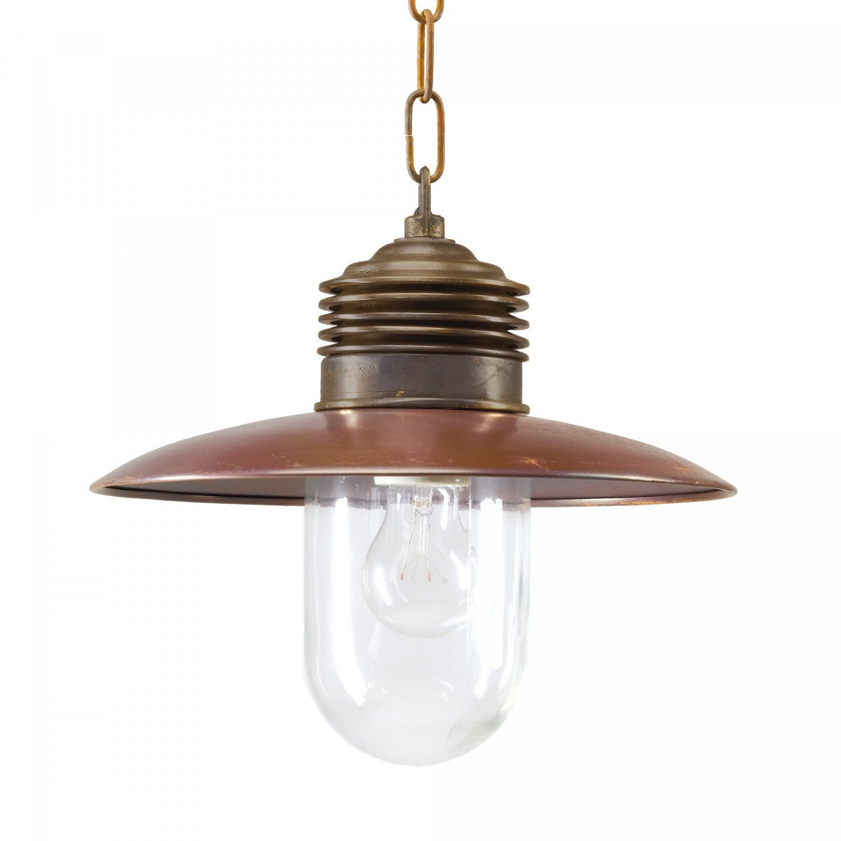 Suspension sur chaîne Ampère Bronze/Cuivre (1197) de KS Lighting, robuste et industriel