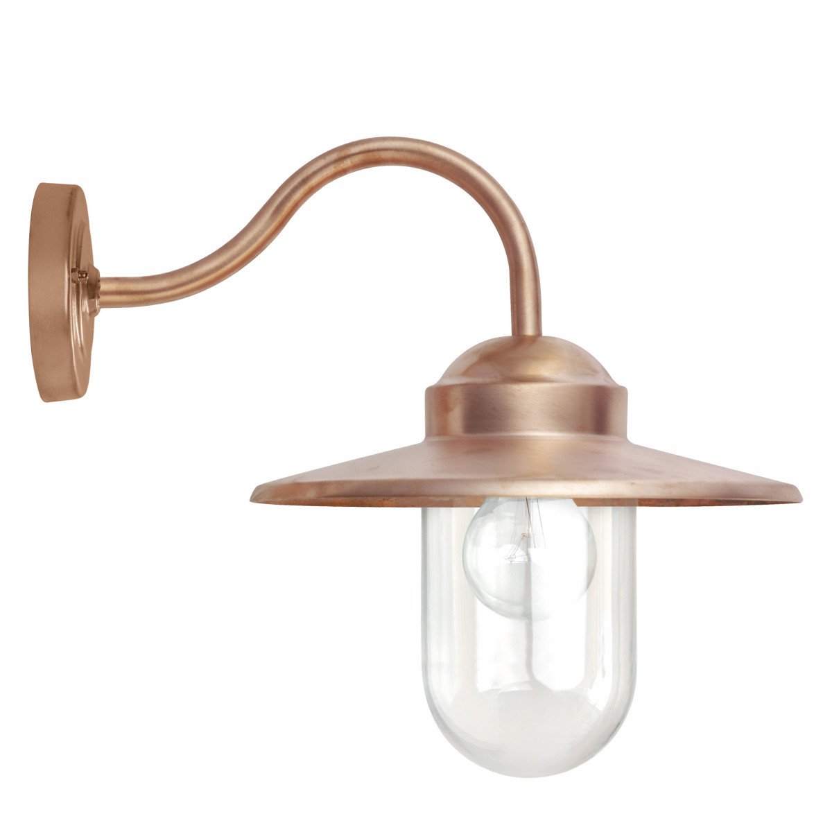 Éclairage extérieur, applique pendante Dolce (7385) en cuivre tendance avec globe en verre  de la marque KS Lighting