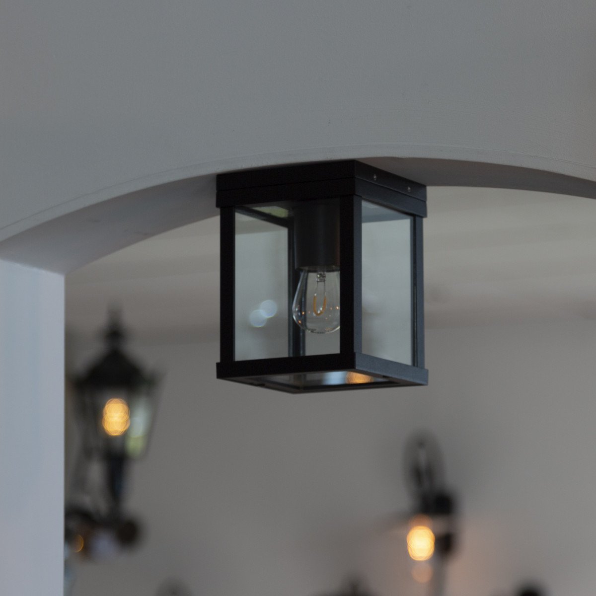 Plafonnier extérieur noir Jersey (5736s) | Nostalux.fr