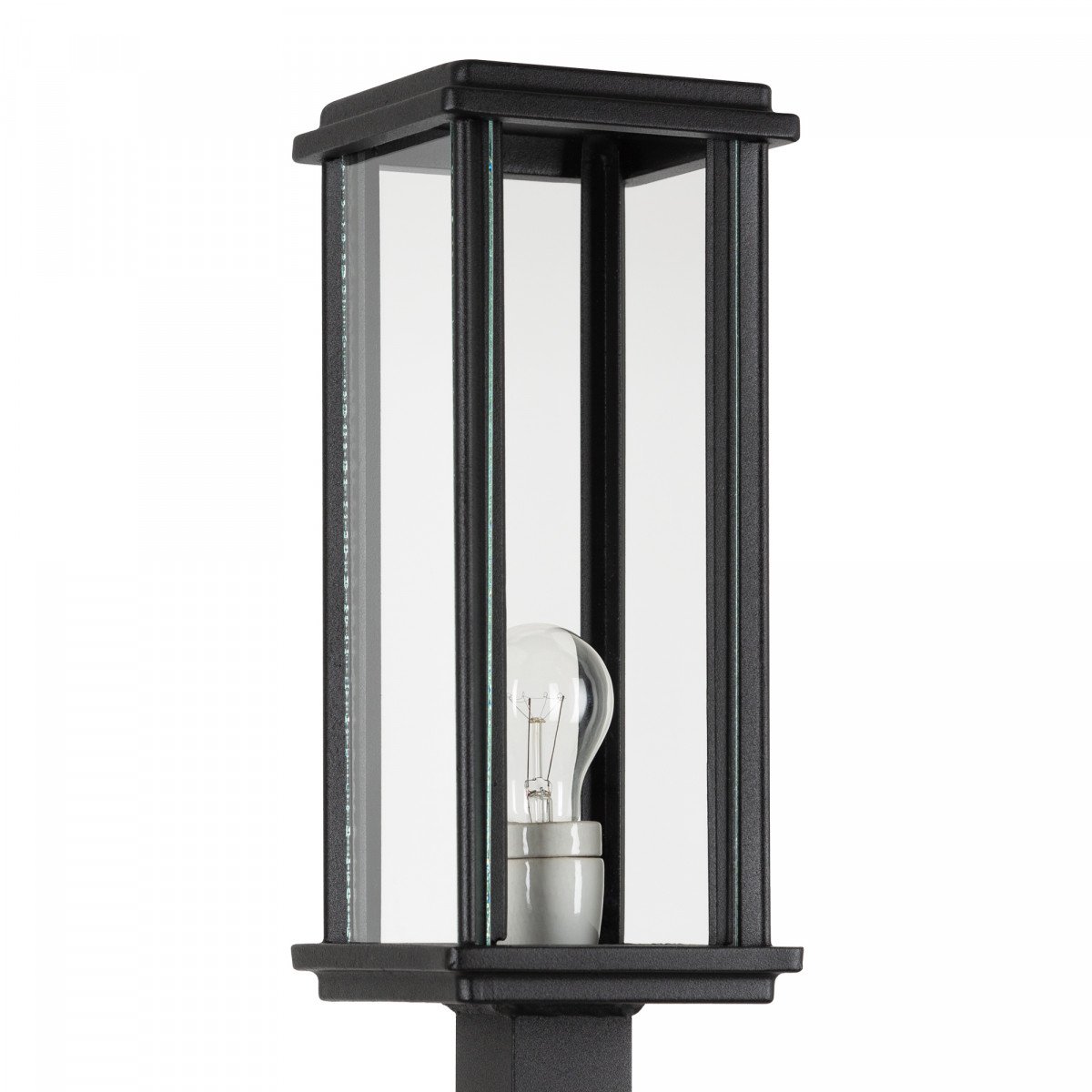 Éclairage extérieur épuré et moderne Lampe sur pied Capital L en noir